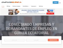 Tablet Screenshot of empleoguinea.com